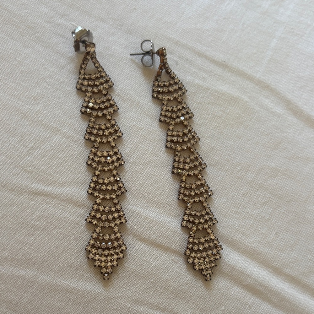 Elegant Gold Chandelier Earrings